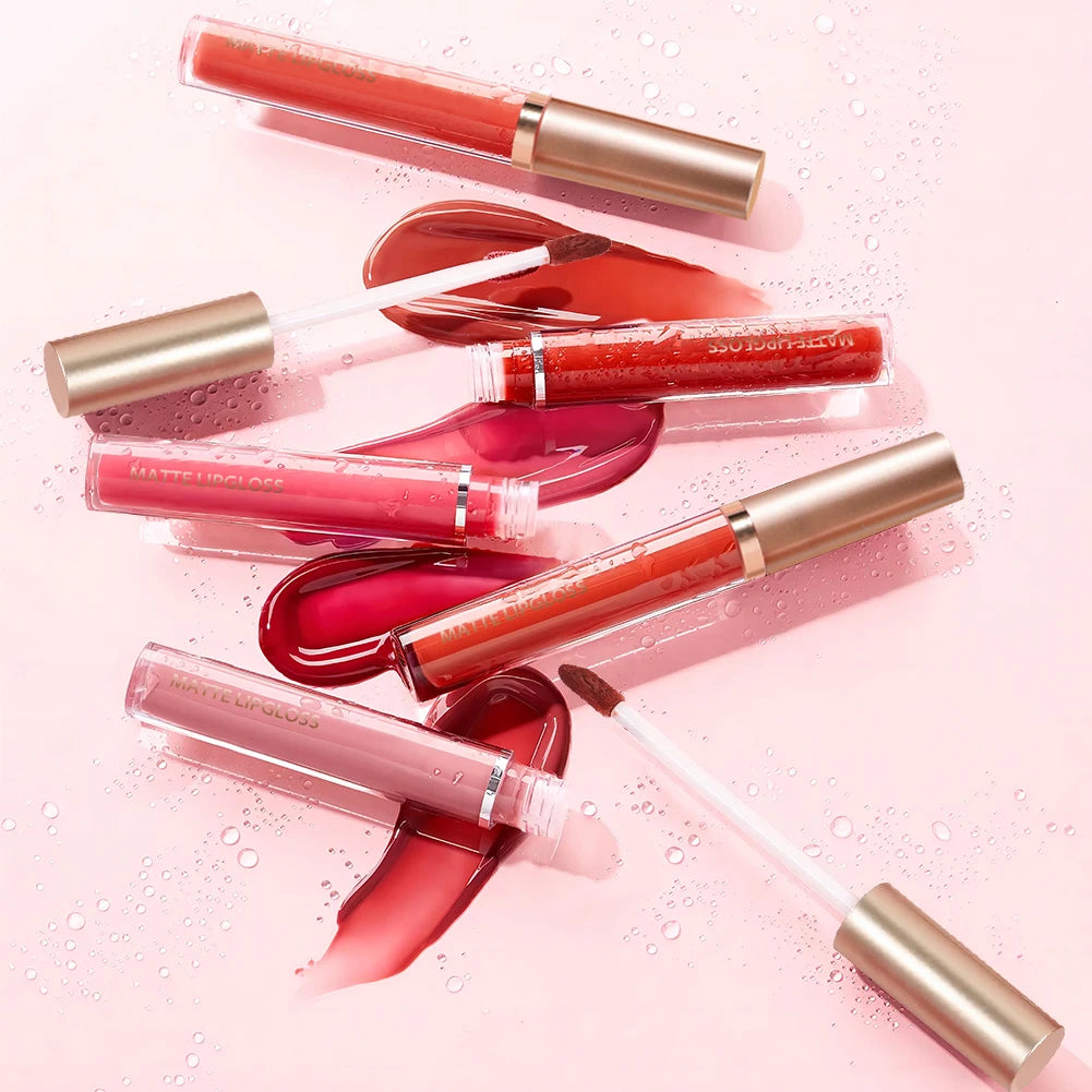 Matte Lip Gloss Set – No-Stain, Long-Lasting & Lightweight