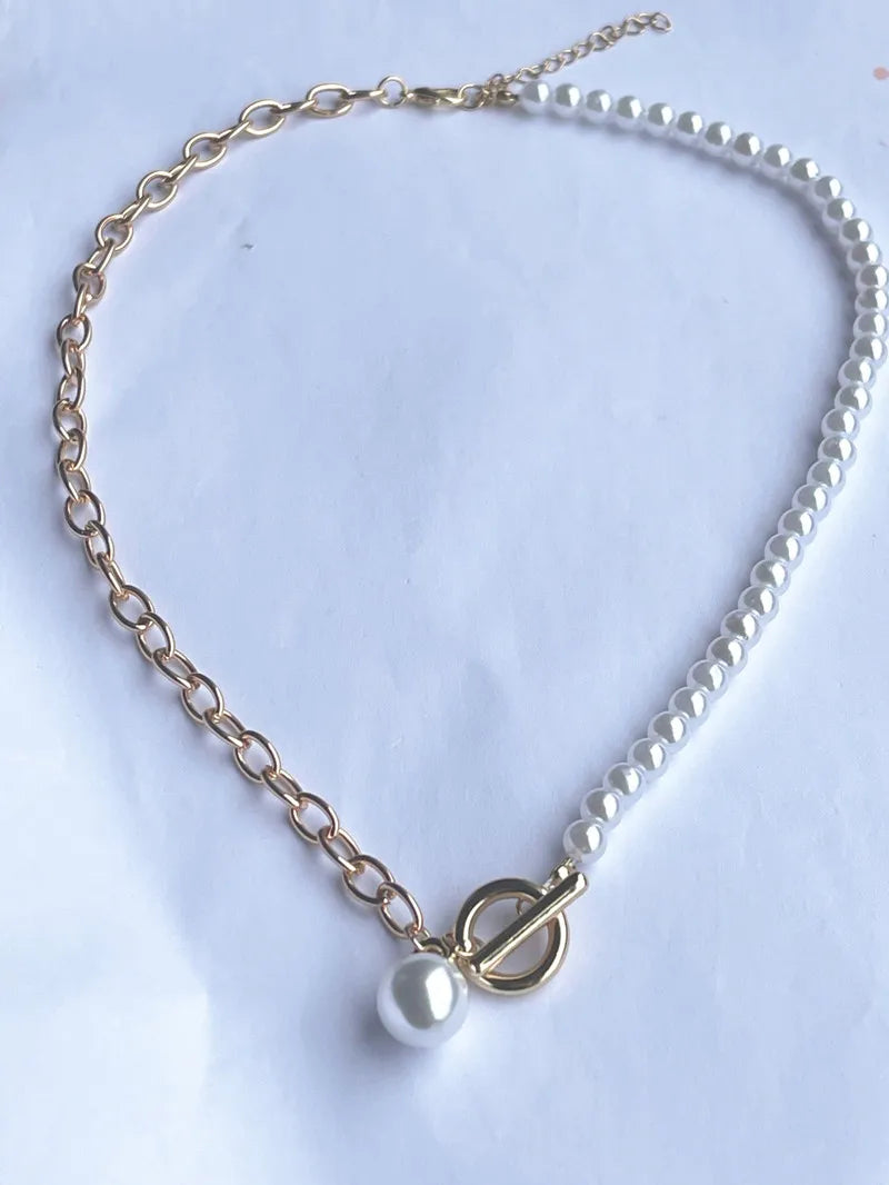 Jungkook Inspired Pearl Necklace – Simple K-pop Fashion Jewelry