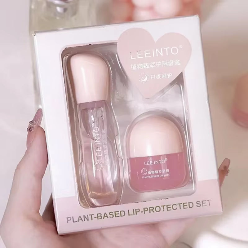 Plant-Based Lip Mask Set – Day & Night Hydration and Repair Kit