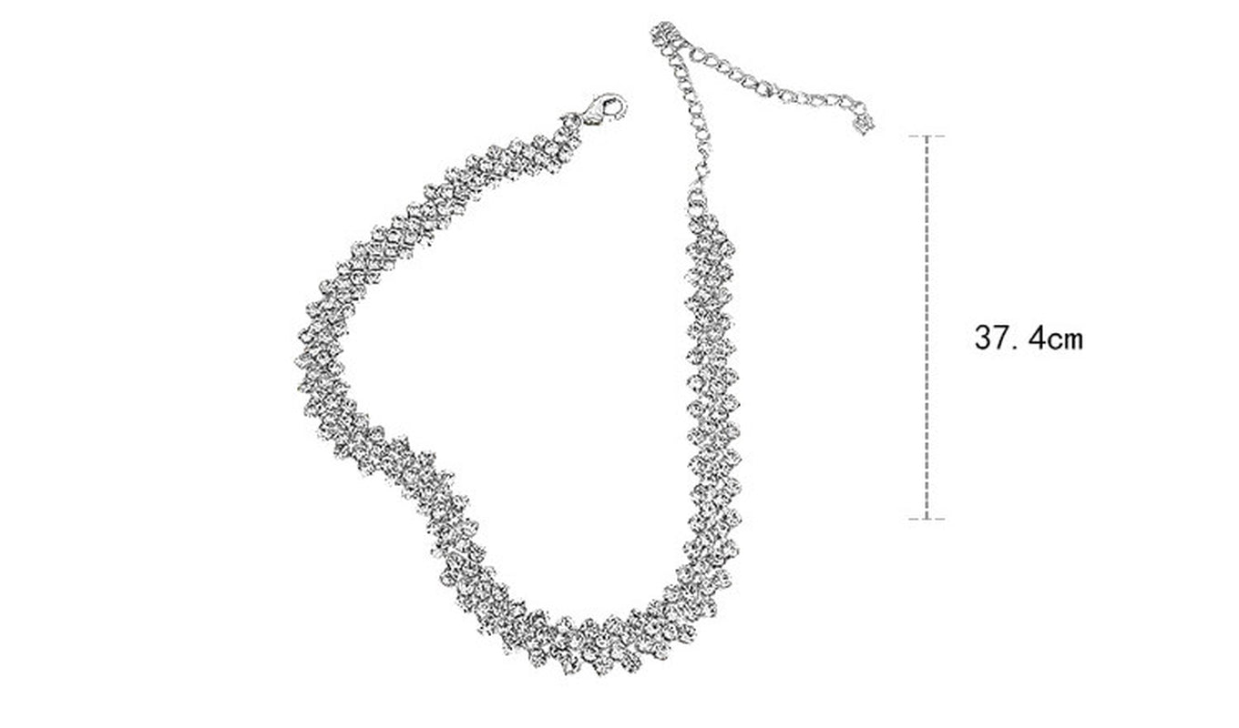 Elegant Rhinestone Clavicle Chain Necklace