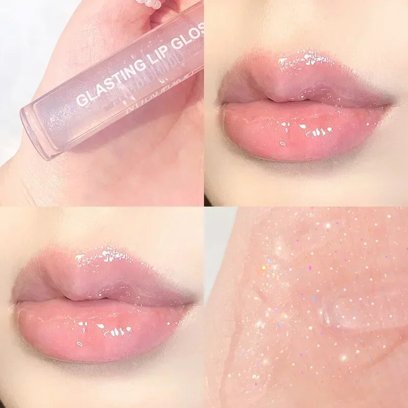 Crystal Clear Mirror Lip Gloss - Long-Lasting Glass Lip Oil