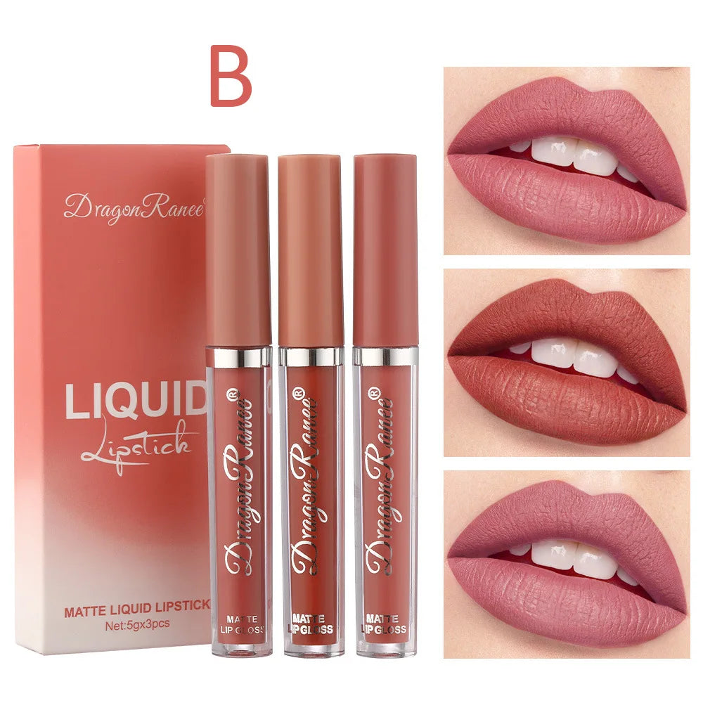 Ultra Matte Liquid Lipstick Set - Waterproof Long-Lasting Velvet Lip Glosses