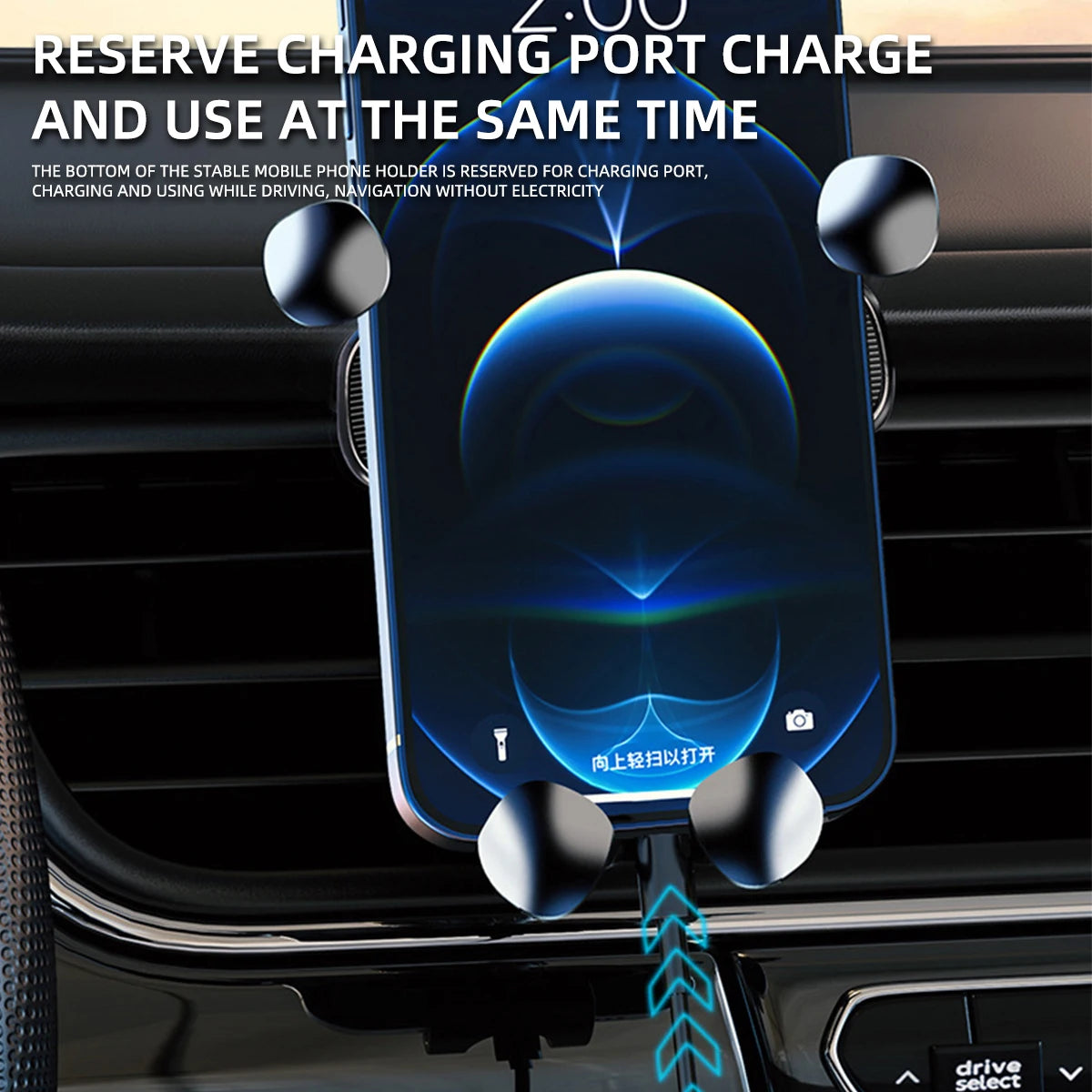 Heavy-Duty Magnetic Car Mount – Shockproof Phone Holder 4.7–7”