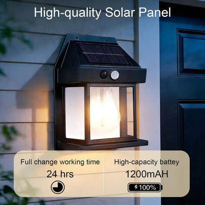  2 Pack of Solar Wall Lights with Motion Sensor