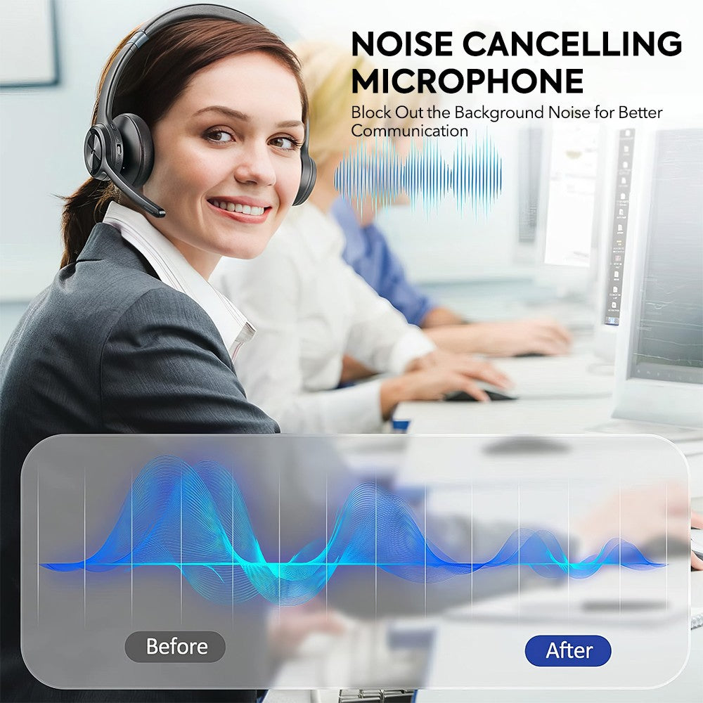 2026 Bluetooth Over-Ear Wireless Headphones Stereo Earphones Noise Cancelling