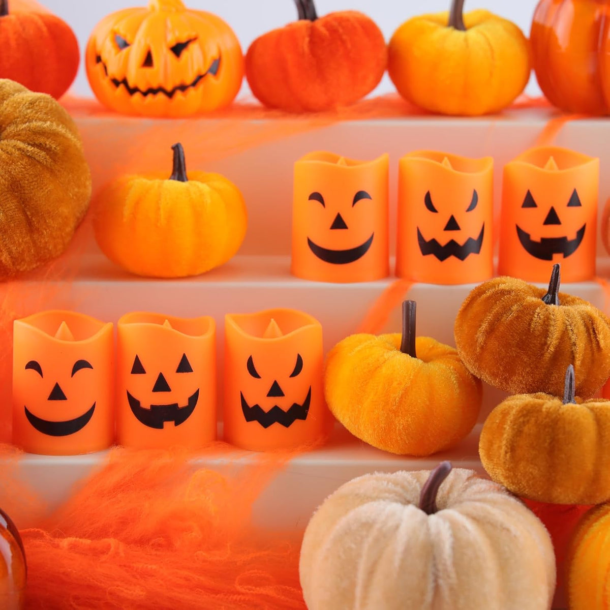 6 Pack Halloween Battery Tea Lights