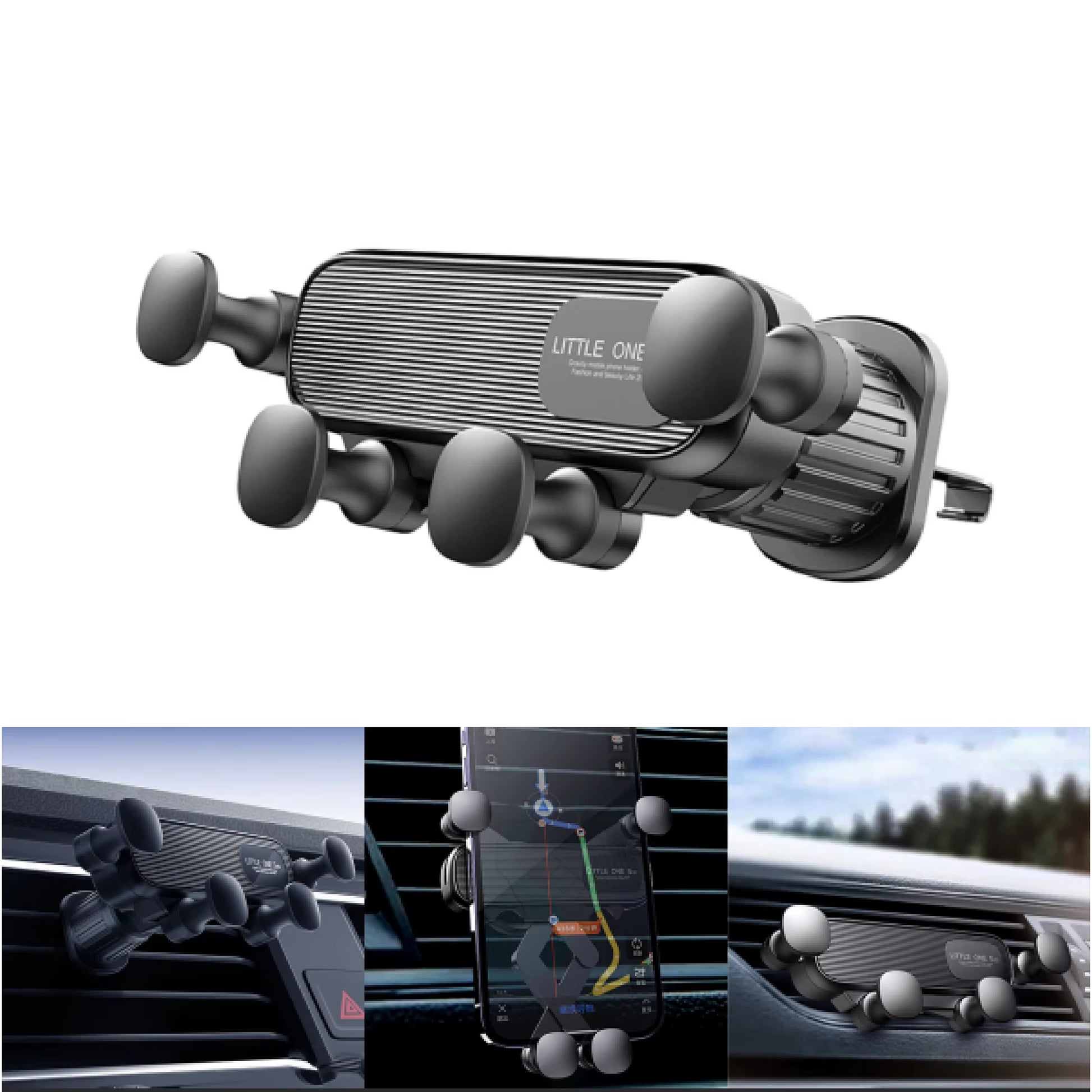 Heavy-Duty Magnetic Car Mount – Shockproof Phone Holder 4.7–7”