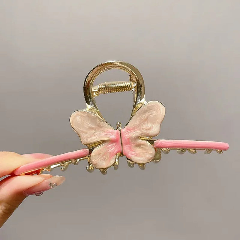 Elegant Alloy Bow Hair Claw