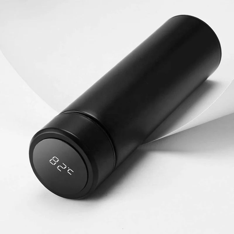 Smart Stainless Steel Water Bottle - Leak Proof, Double Walled, with LCD Temperature Display for Hot & Cold Drinks
