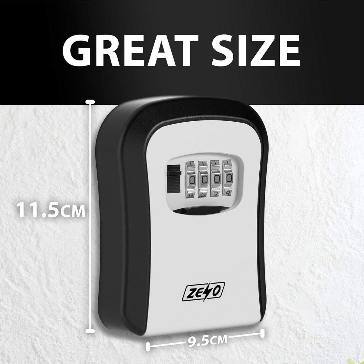 WALL MOUNTED KEY SAFE 4 DIGIT COMBINATION KEY SAFE OUTDOOR SECURITY KEY LOCK BOX