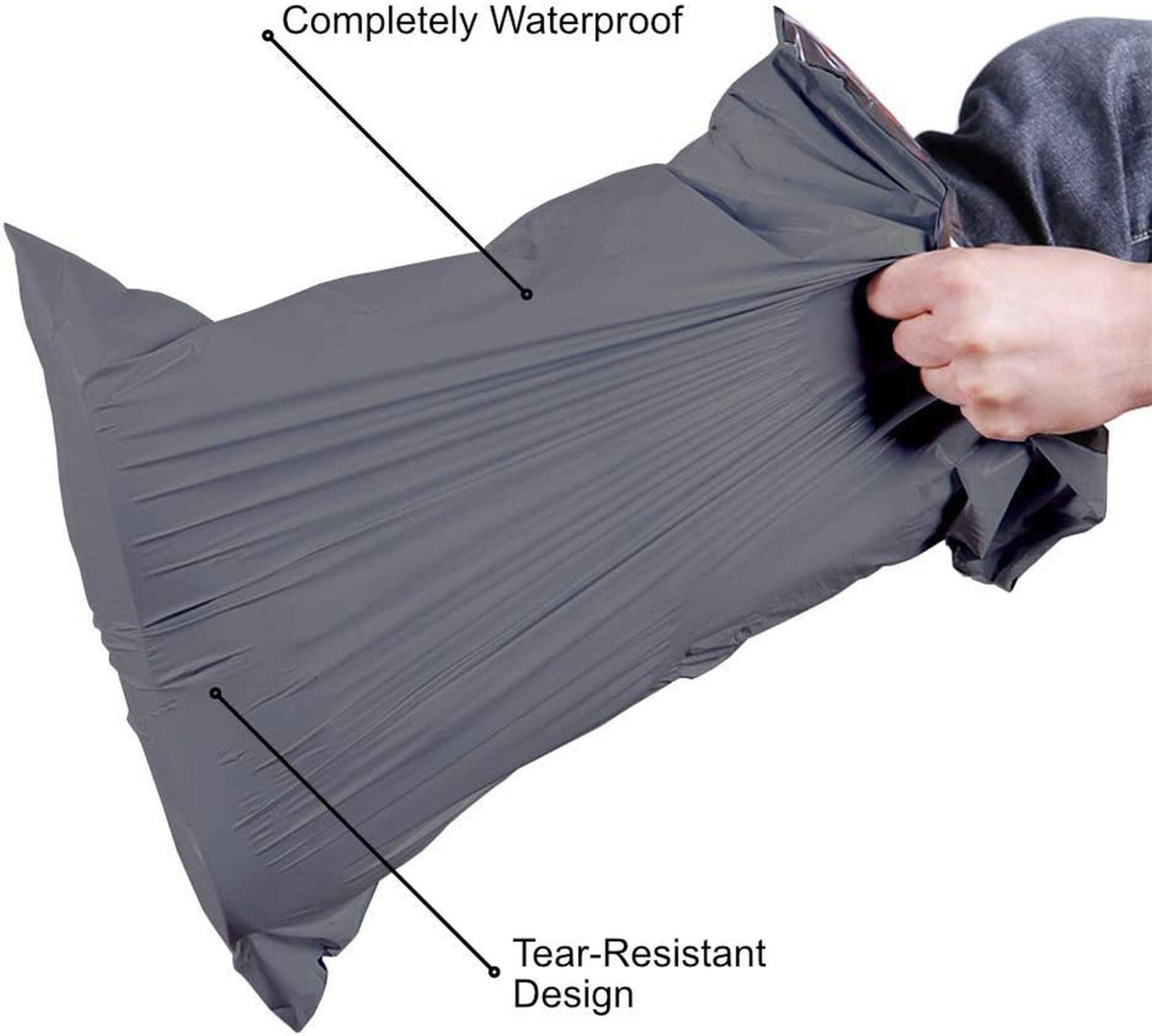 100 Mixed Mailing Bags Strong Grey Plastic Poly Postal Postage Mailers Self Seal