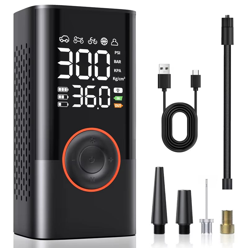 Wireless Air Pump for Car, Motorcycle & Bicycle