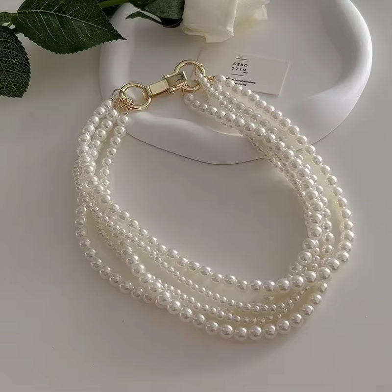 Elegant Pearl Clavicle Necklace & Earring Set – Women’s Short Pendant Jewelry Collection