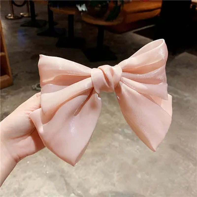 Elegant Large Bow Hairpins - Korean Fashion Hair Accessories