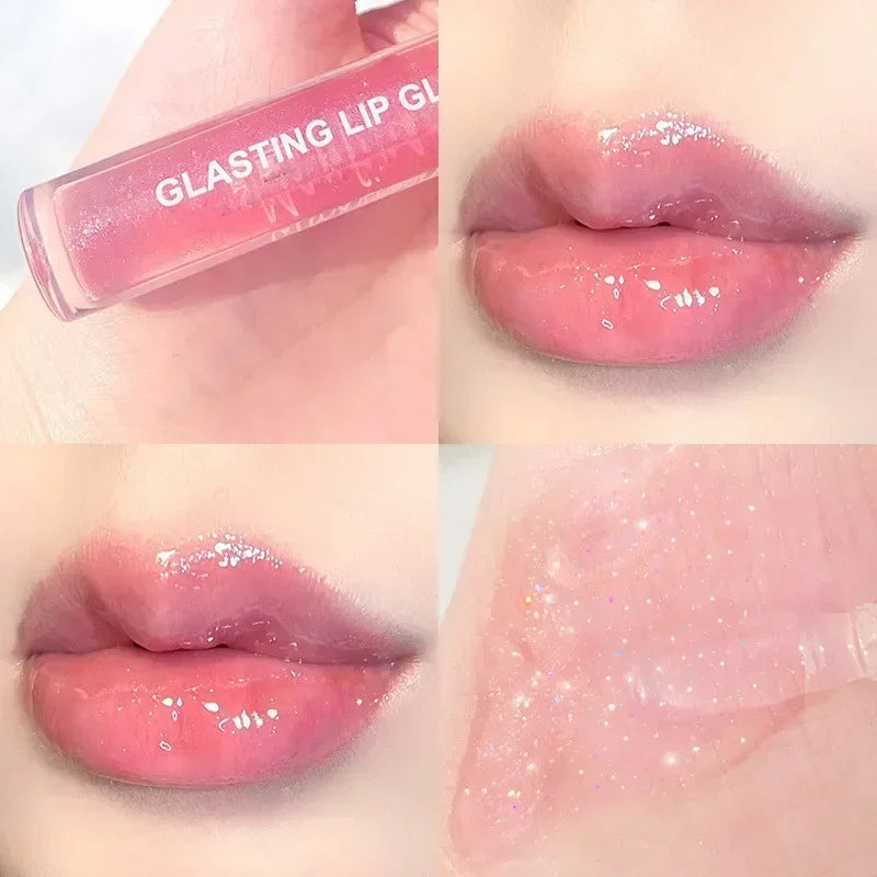 Crystal Clear Mirror Lip Gloss - Long-Lasting Glass Lip Oil