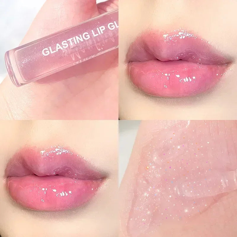 Crystal Clear Mirror Lip Gloss - Long-Lasting Glass Lip Oil