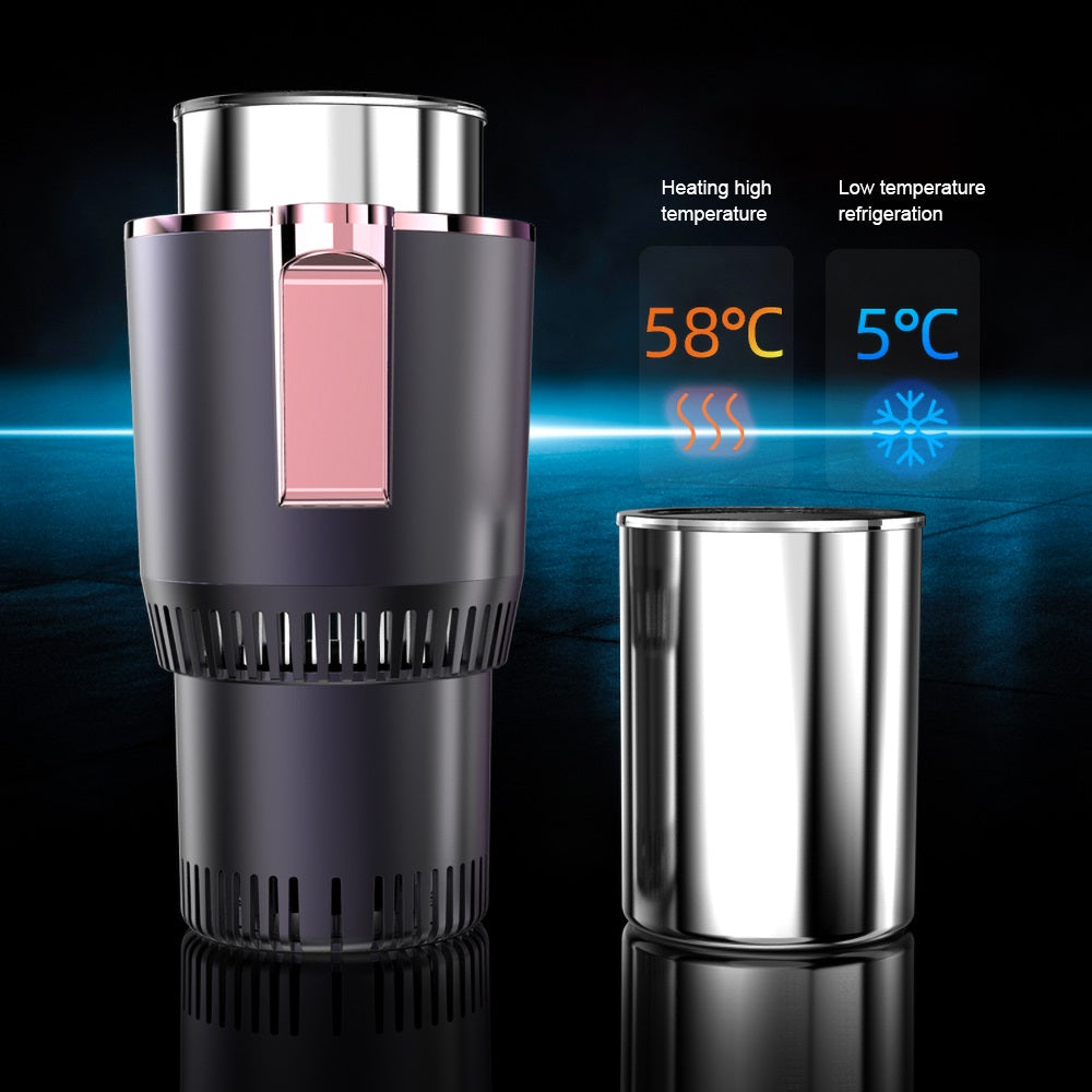 Intelligent Car Cup Warmer Cooler – 2-in-1 Heating & Cooling with LED Display