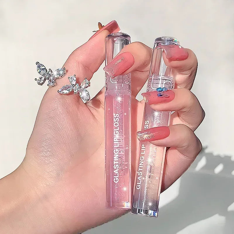 Crystal Clear Mirror Lip Gloss - Long-Lasting Glass Lip Oil