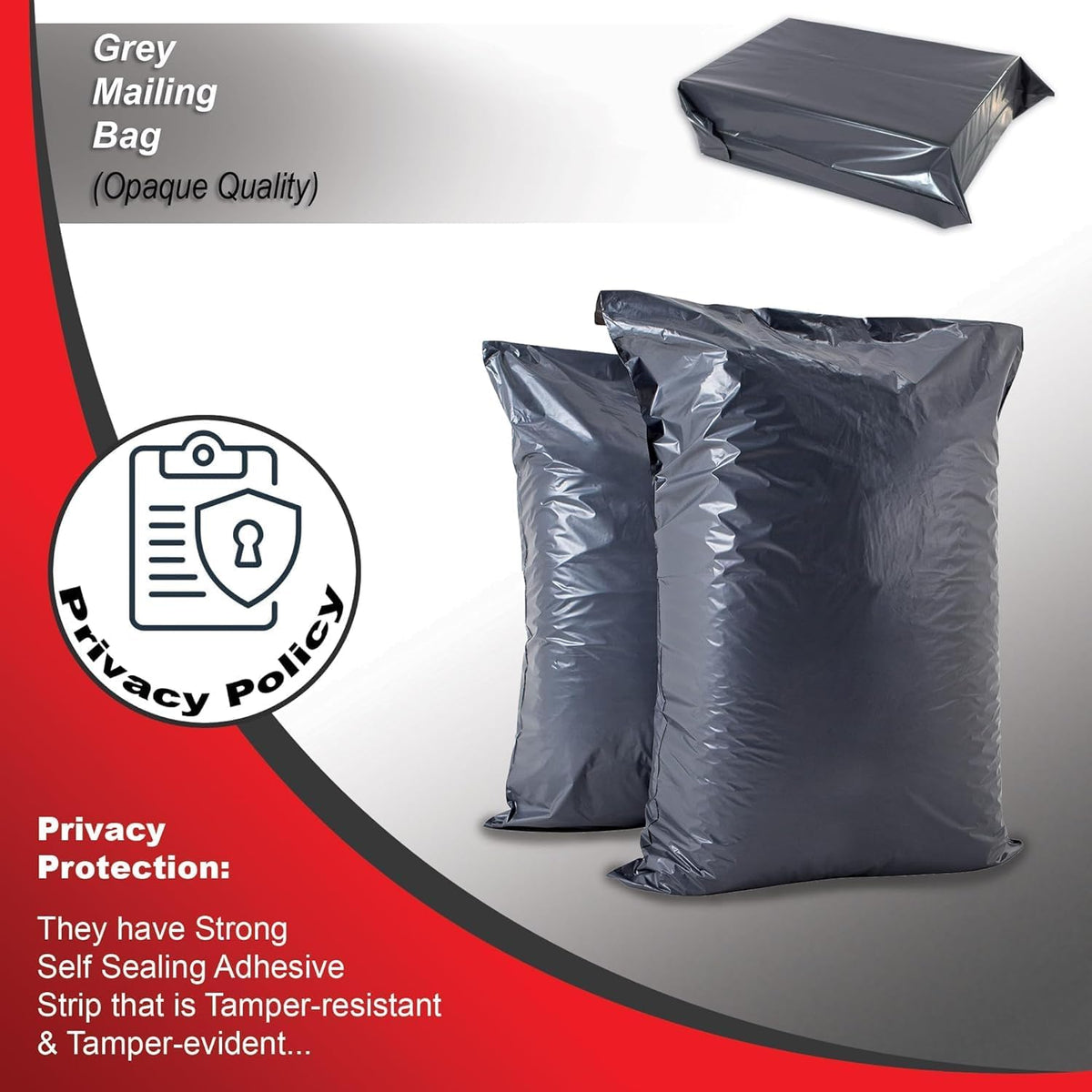 ® 100 Grey Parcel Bags 4" X 6" (102 X 152Mm) Strong Poly Mailer Small Postage Mailing Bags Courier Shipping Postal Bags - Posting Packing Mobile Accessories