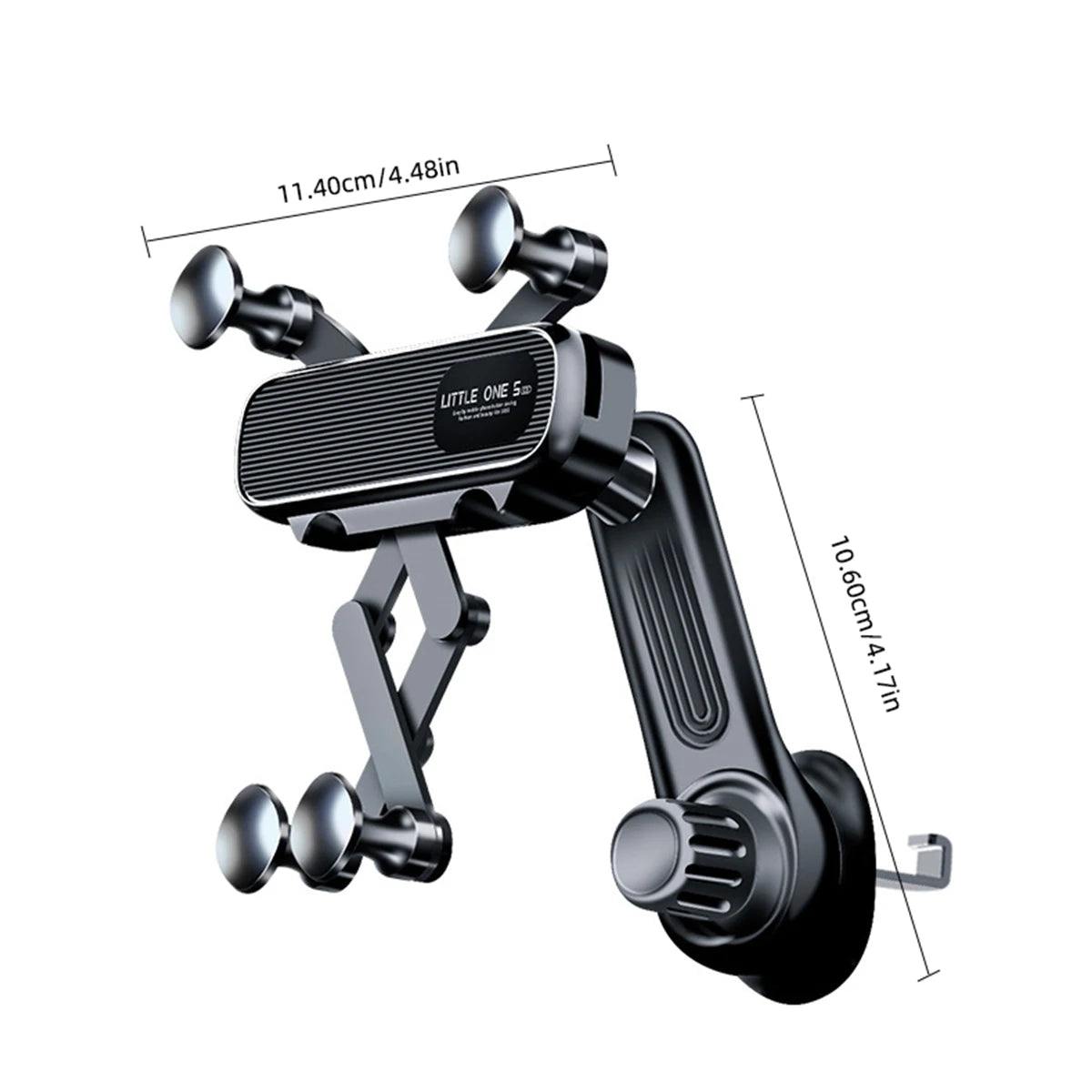 Heavy-Duty Magnetic Car Mount – Shockproof Phone Holder 4.7–7”