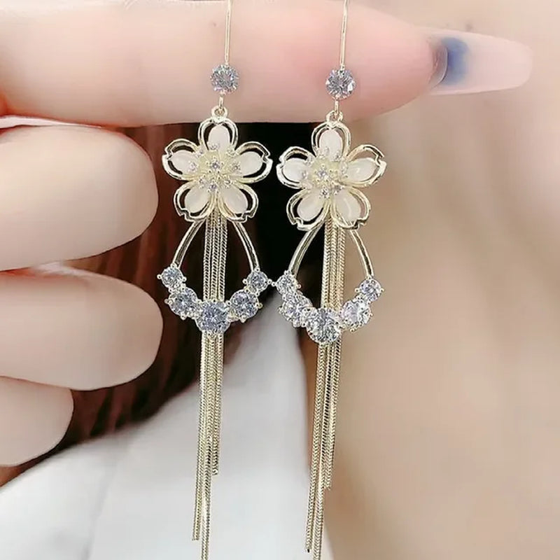 Zircon Bowknot Dangle Earrings - Party Jewelry