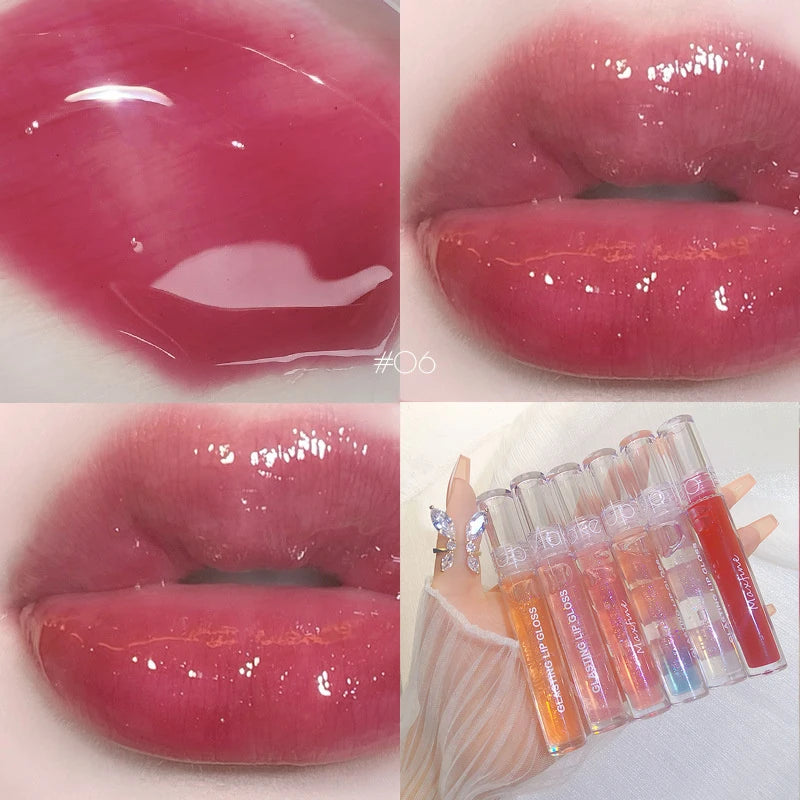 Crystal Clear Mirror Lip Gloss - Long-Lasting Glass Lip Oil