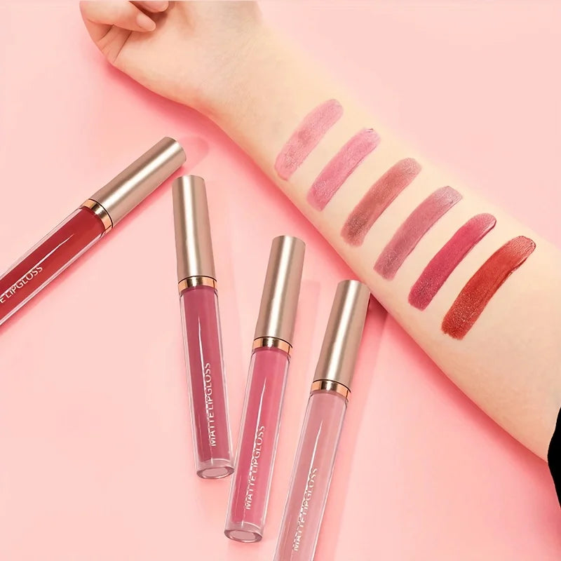 Matte Lip Gloss Set – No-Stain, Long-Lasting & Lightweight