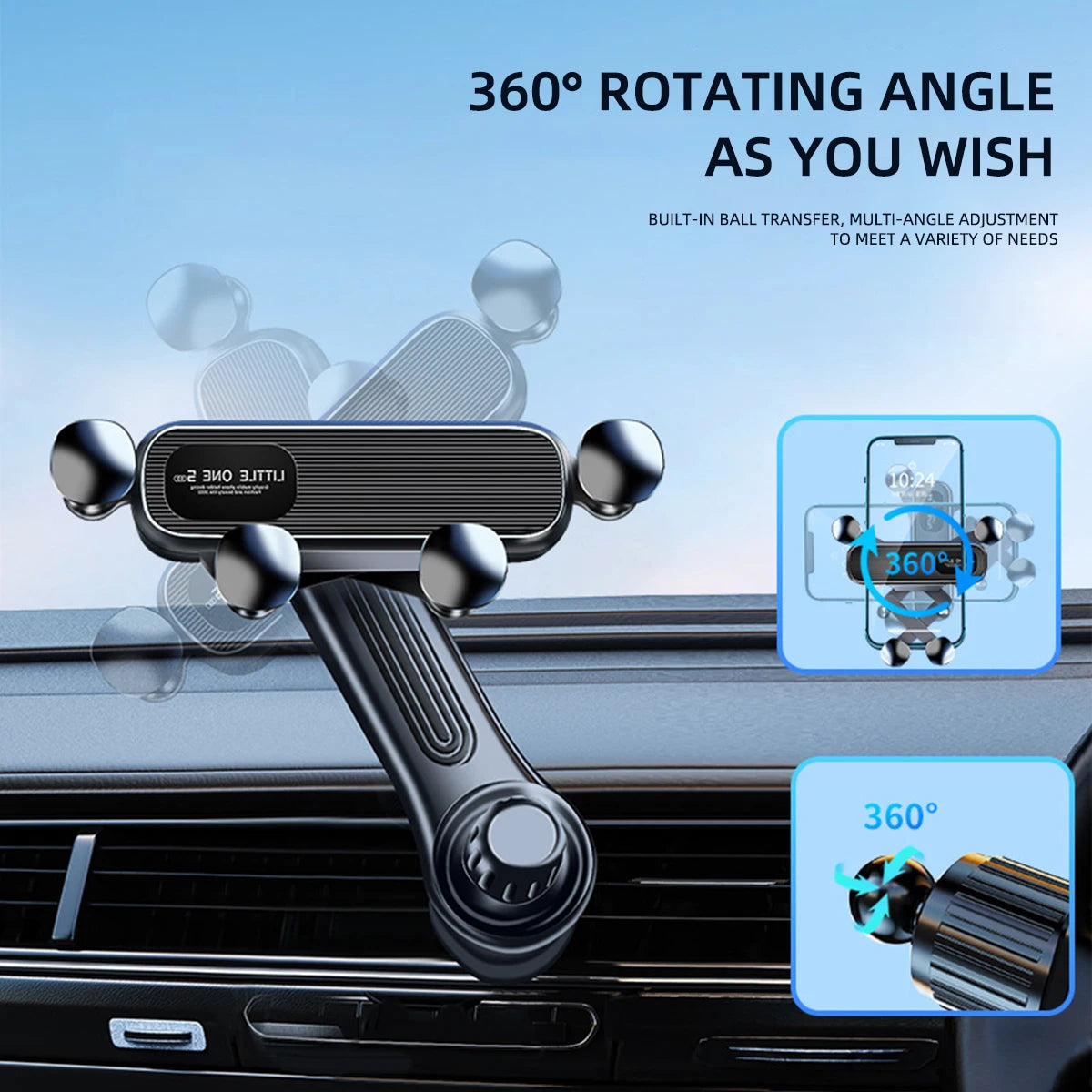 Heavy-Duty Magnetic Car Mount – Shockproof Phone Holder 4.7–7”