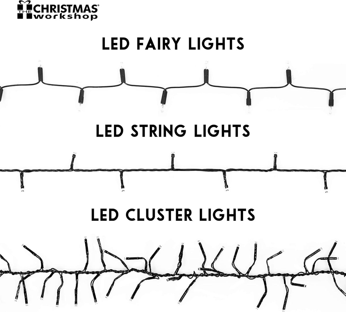 600 LED Warm White Chaser Christmas Tree Lights