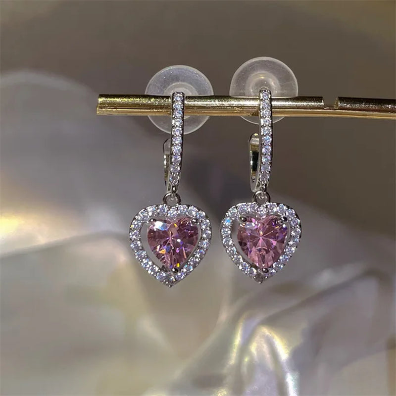 Zircon Bowknot Dangle Earrings - Party Jewelry