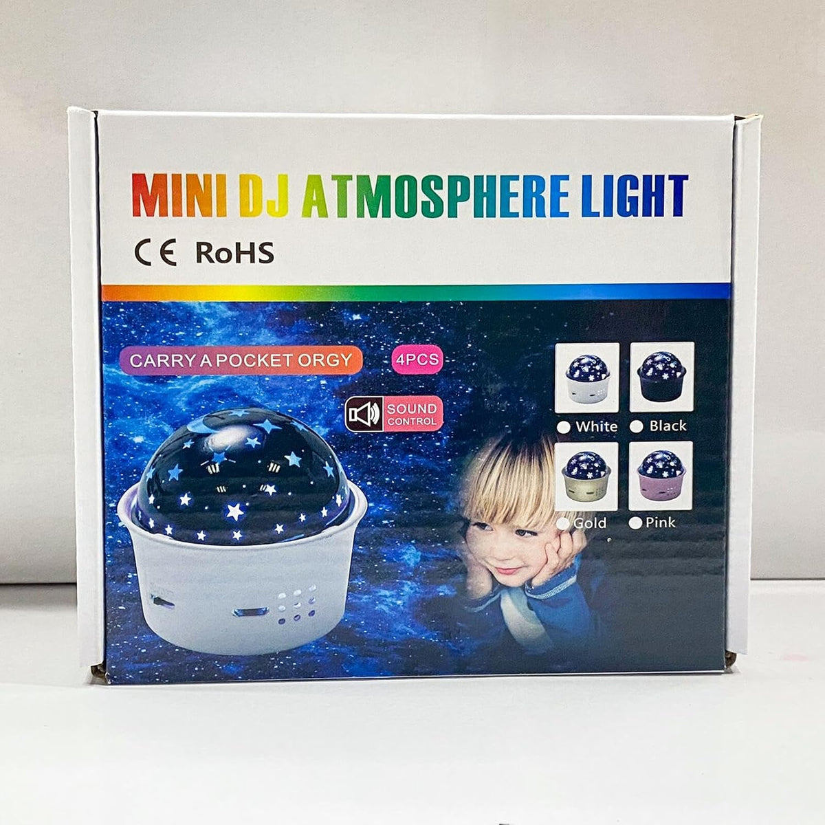 Disco Light for Parties, Sound Activated Rechargeable Mini Disco Ball Light