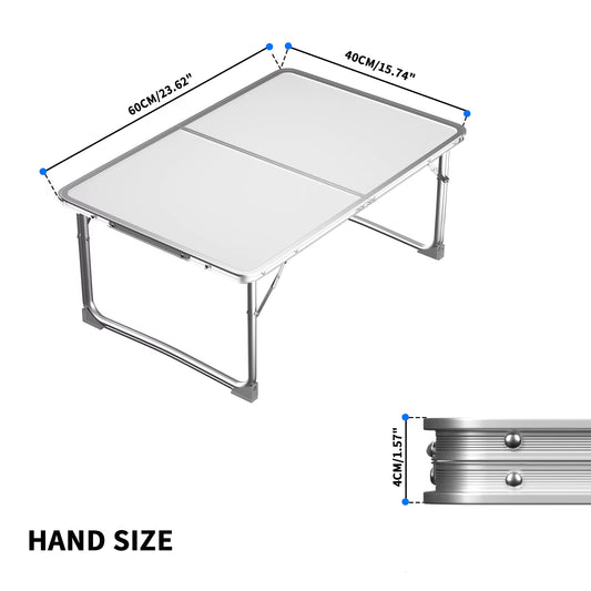 Compact Foldable Camping Picnic Table 60x40x26cm – Durable Aluminium Outdoor BBQ & Backyard Table