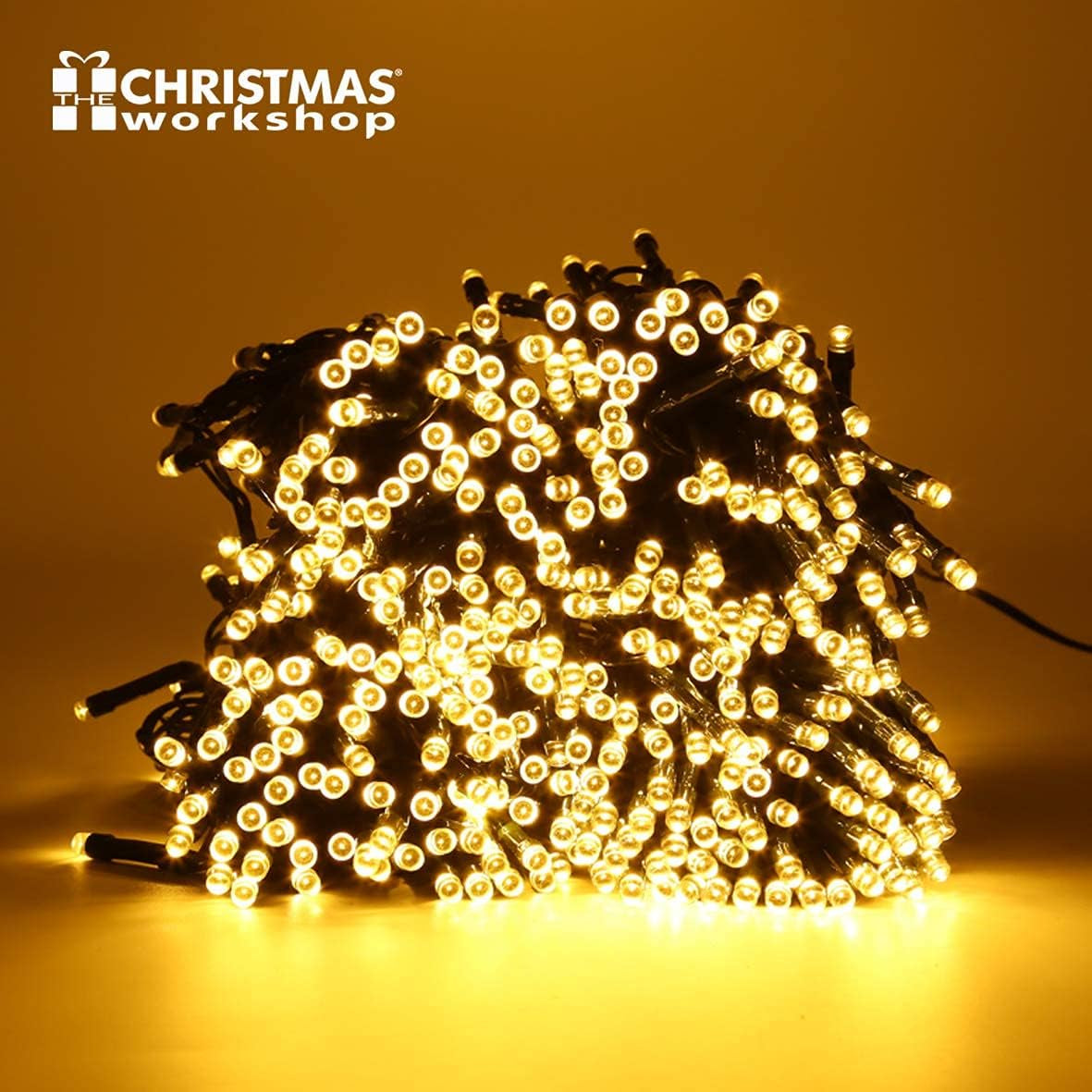 600 LED Warm White Chaser Christmas Tree Lights