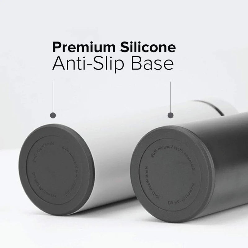 Smart Stainless Steel Water Bottle - Leak Proof, Double Walled, with LCD Temperature Display for Hot & Cold Drinks
