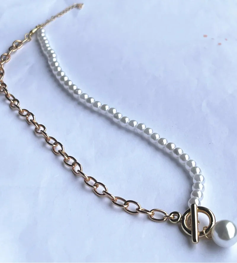 Jungkook Inspired Pearl Necklace – Simple K-pop Fashion Jewelry