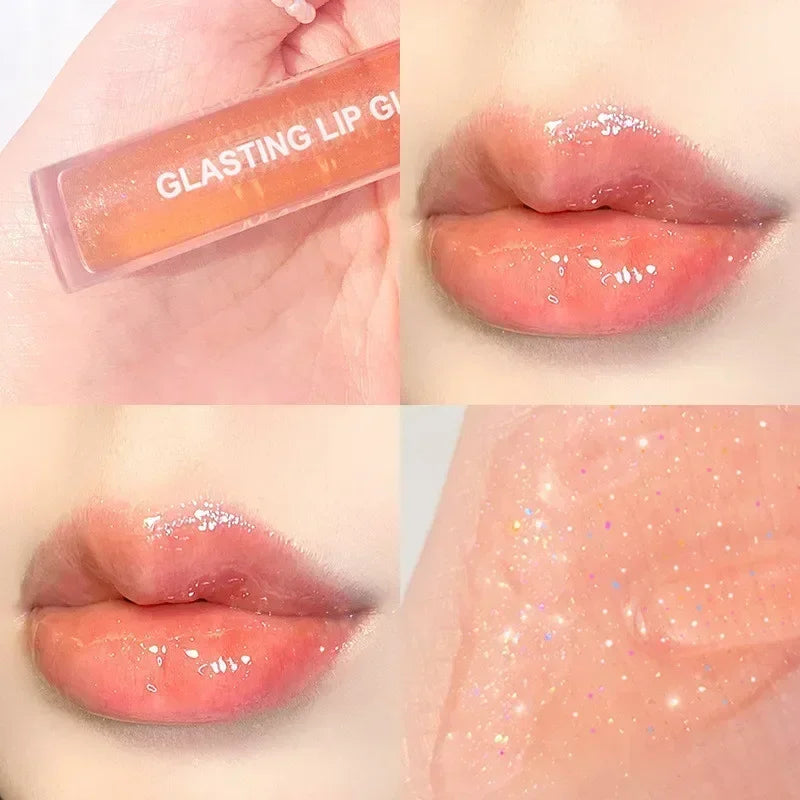 Crystal Clear Mirror Lip Gloss - Long-Lasting Glass Lip Oil