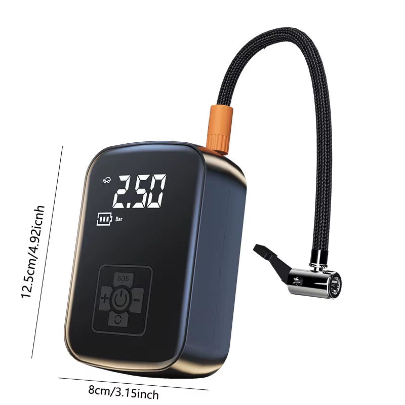 Wireless Air Pump for Car, Motorcycle & Bicycle