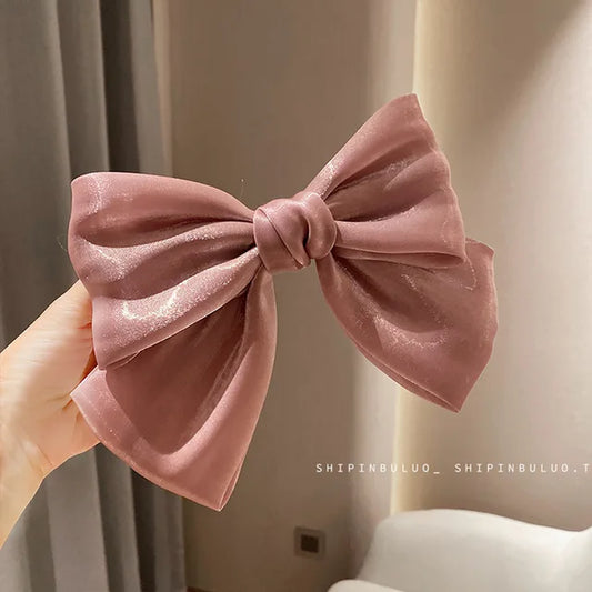 Elegant Large Bow Hairpins - Korean Fashion Hair Accessories