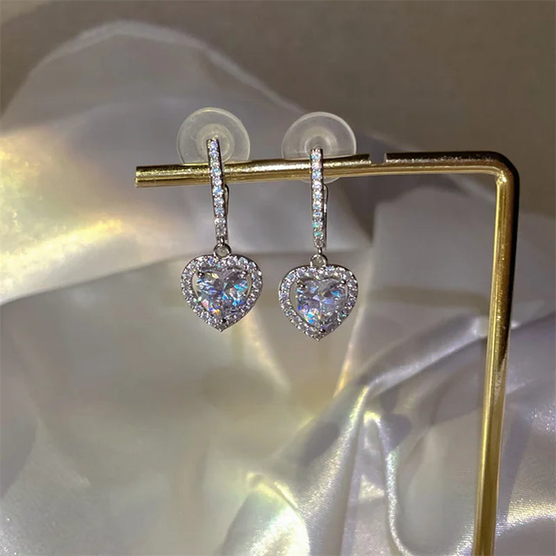 Zircon Bowknot Dangle Earrings - Party Jewelry