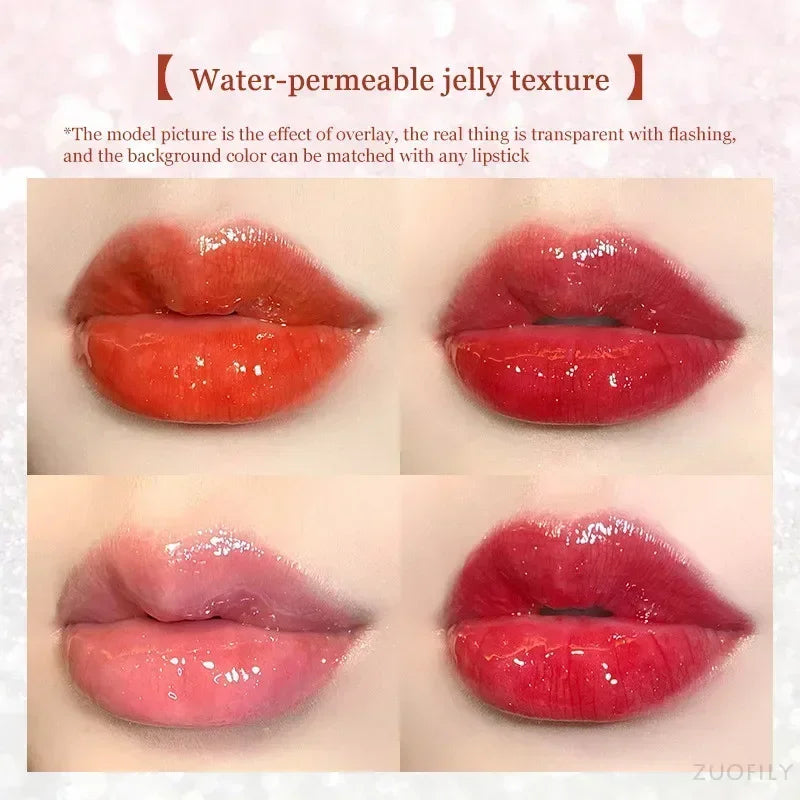 Crystal Clear Mirror Lip Gloss - Long-Lasting Glass Lip Oil