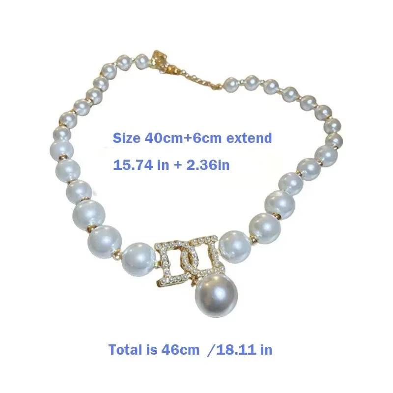 Elegant Pearl Clavicle Necklace & Earring Set – Women’s Short Pendant Jewelry Collection