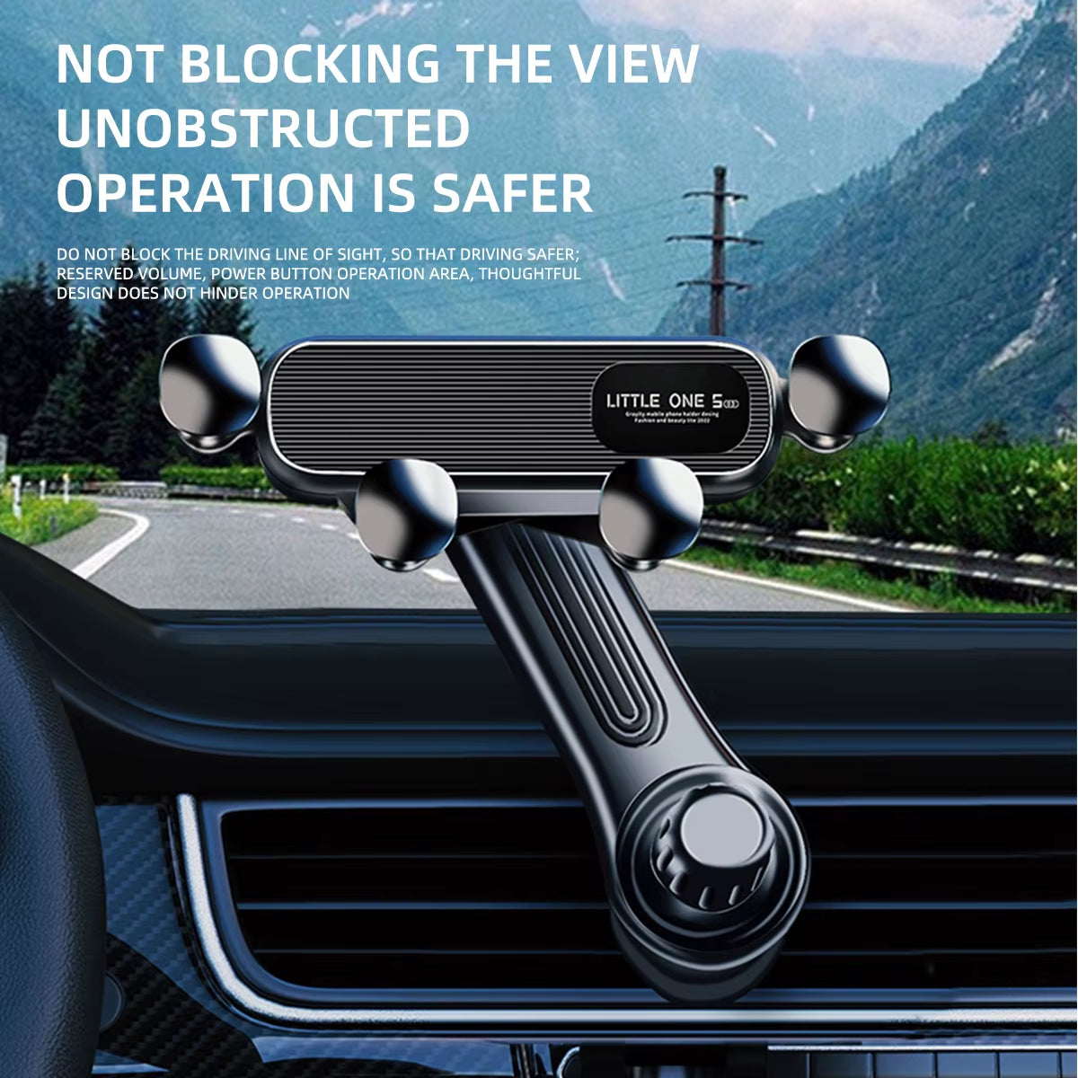 Heavy-Duty Magnetic Car Mount – Shockproof Phone Holder 4.7–7”