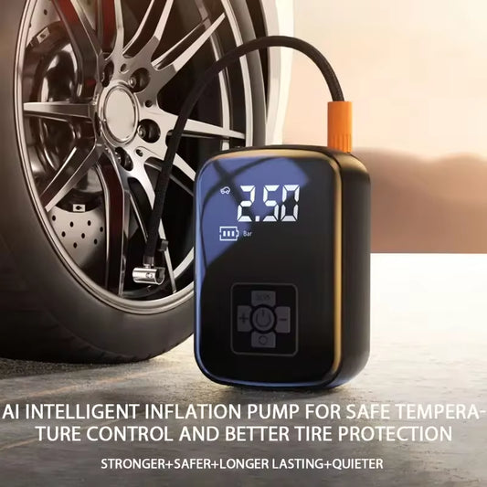Wireless Air Pump for Car, Motorcycle & Bicycle