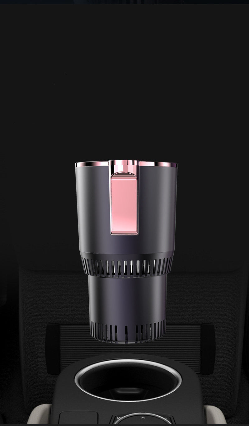 Intelligent Car Cup Warmer Cooler – 2-in-1 Heating & Cooling with LED Display