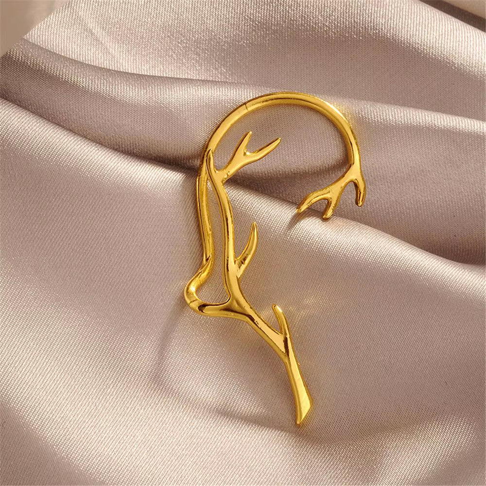 Elegant Branch Ear Cuff Wrap – No Piercing Clip Earrings