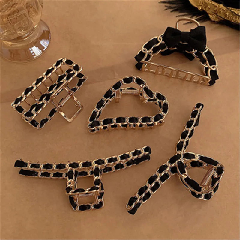 Elegant Alloy Bow Hair Claw