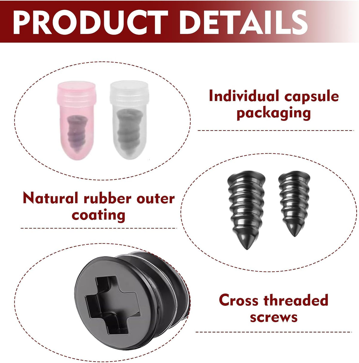 20PCS Tyre Repair Screws Kit with Screwdriver for Car Motorcycle Bike