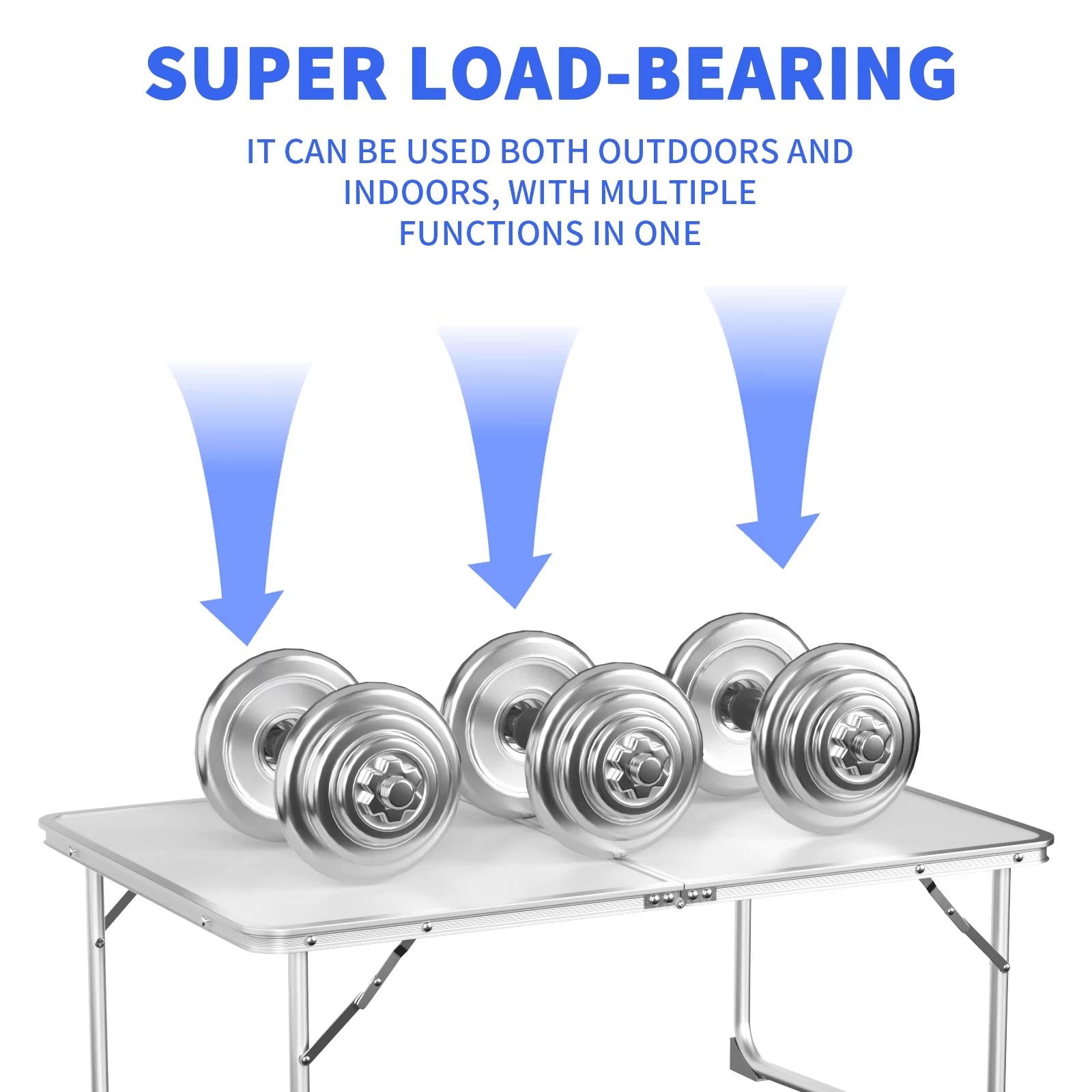 Compact Foldable Camping Picnic Table 60x40x26cm – Durable Aluminium Outdoor BBQ & Backyard Table