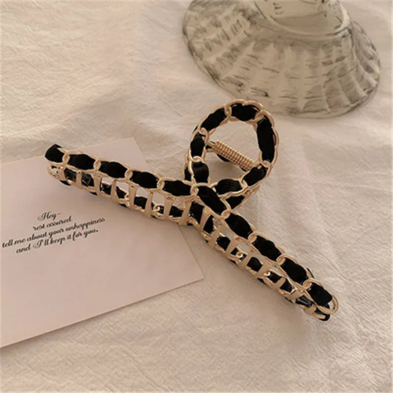 Elegant Alloy Bow Hair Claw